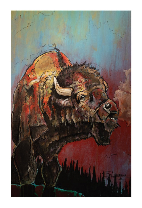 Ed Anderson Bison Print - BHA LIMITED EDITION SERIES