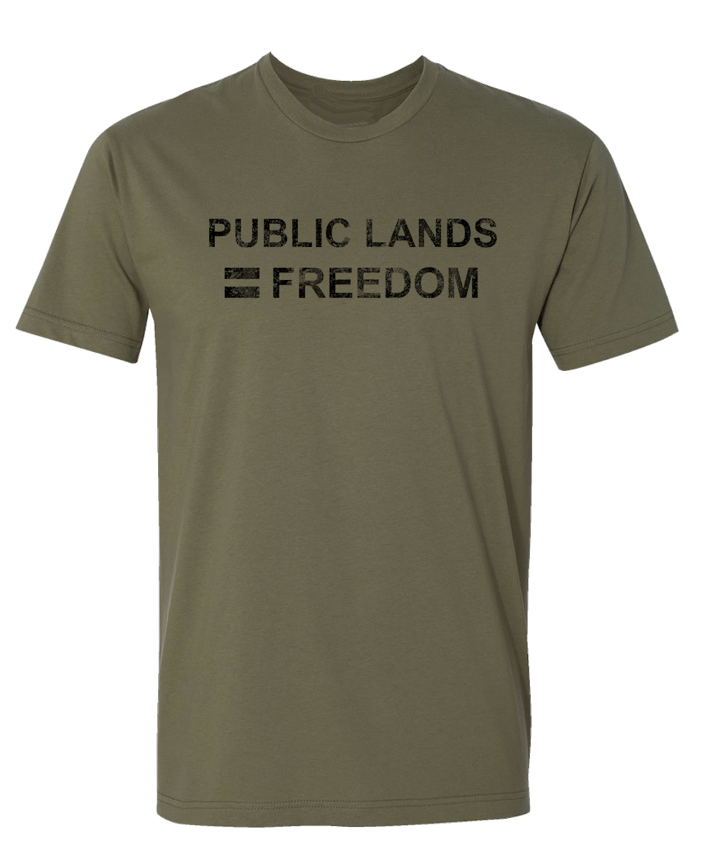 Public Land Owner® - AFI Freedom T-Shirt, OD Green