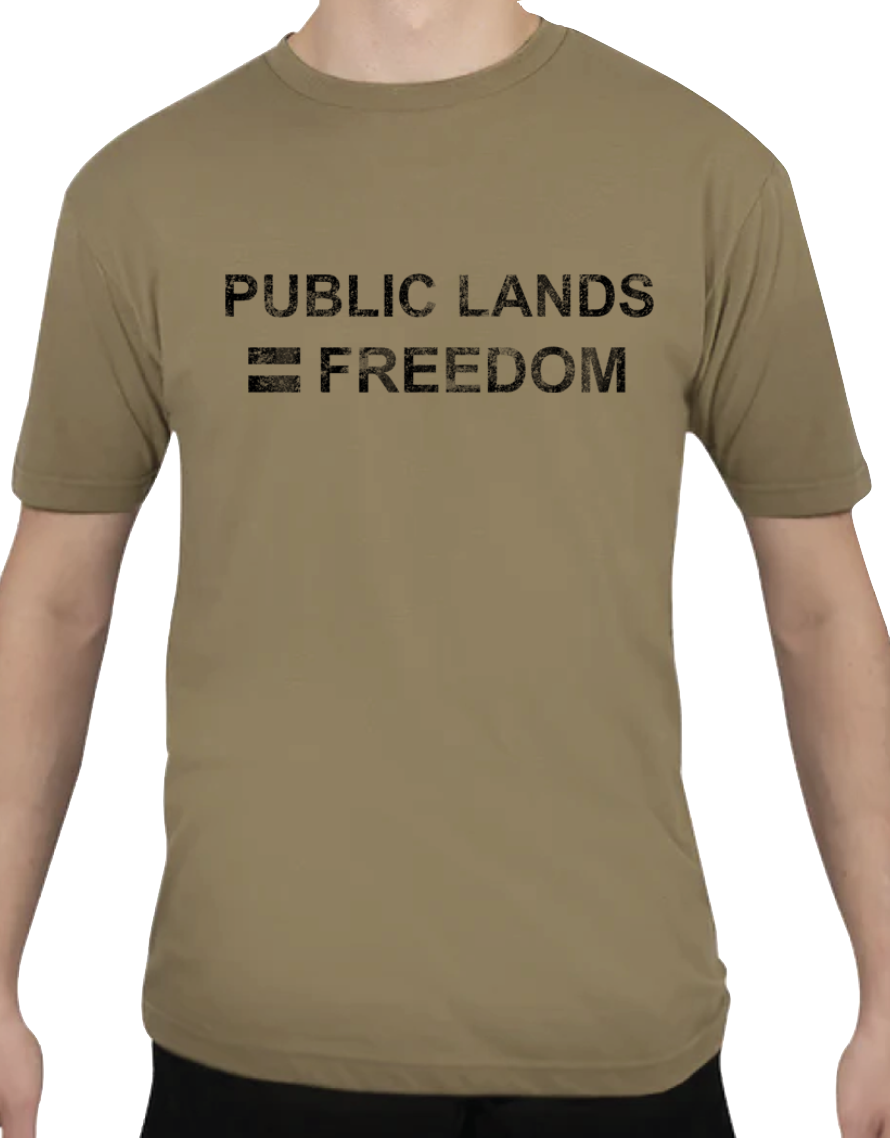 Public Land Owner® - AFI Freedom T-Shirt, Coyote Brown