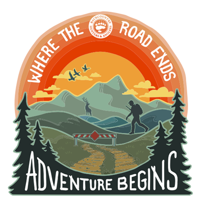 BHA "Where Road Ends Adventure Begins" Sticker