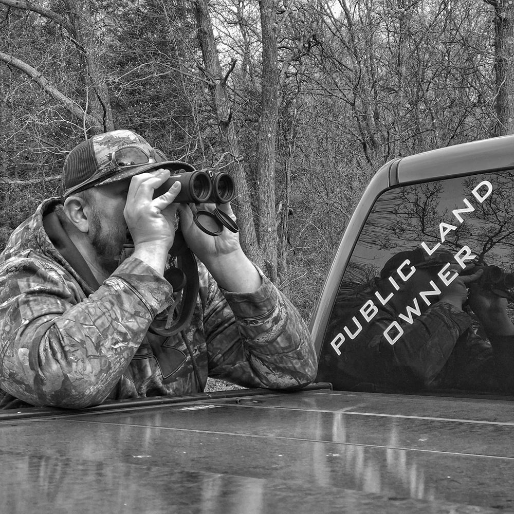 Public Land Owner® - White Vinyl Transfer Decal