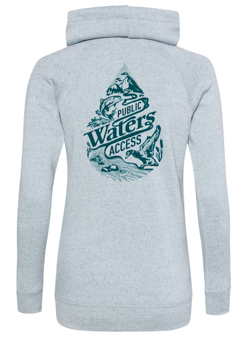 Women's Public Water Access Cowl Neck Sweatshirt