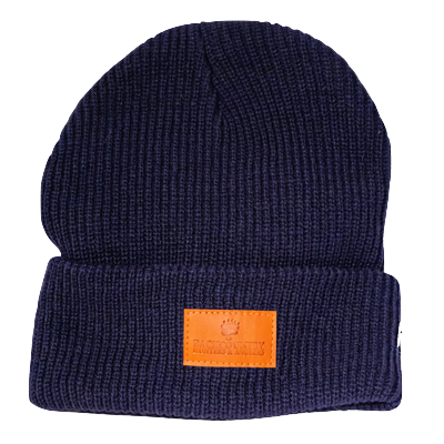 Navy Blue Cuffed Beanie