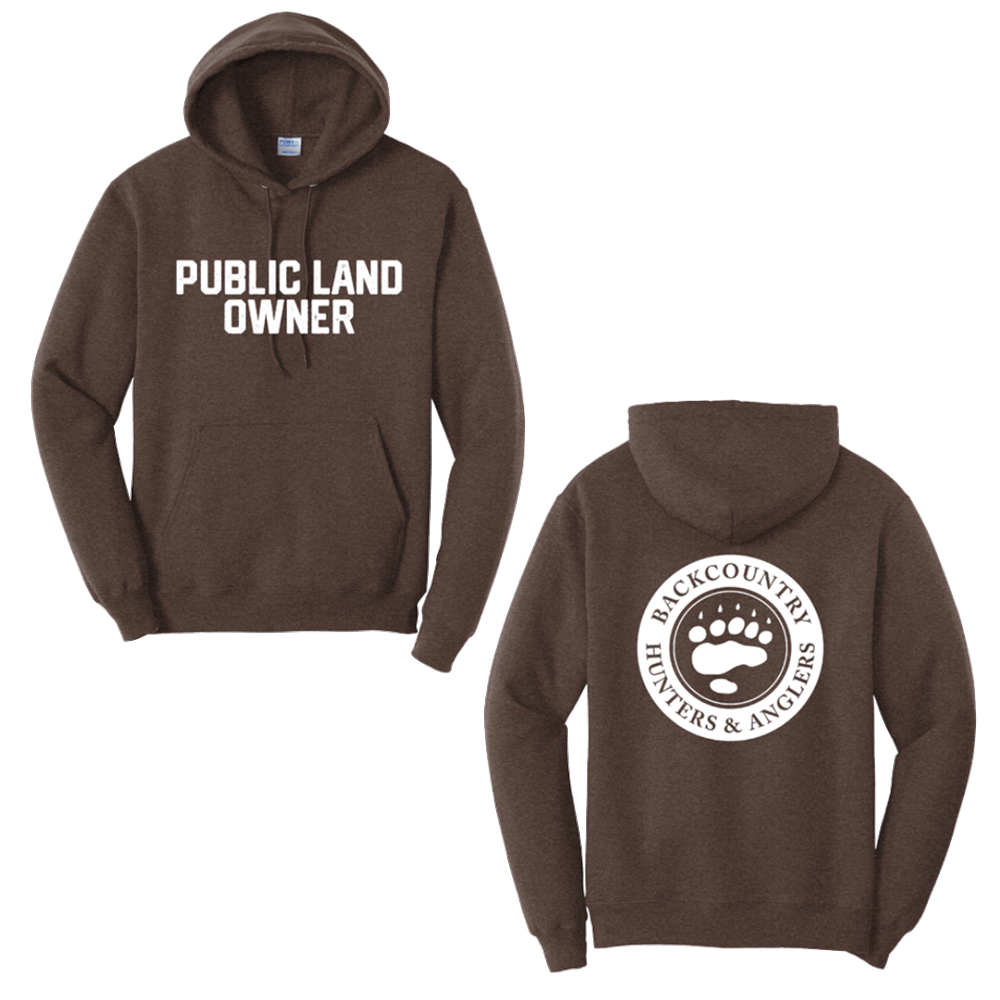 Public Land Owner® Hoodie-Brown