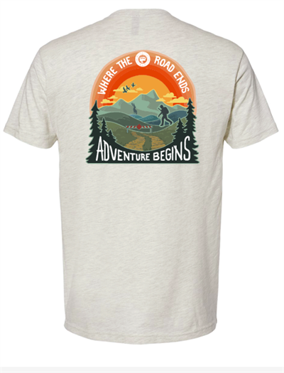 "Where Road Ends Adventure Begins" T-Shirt 