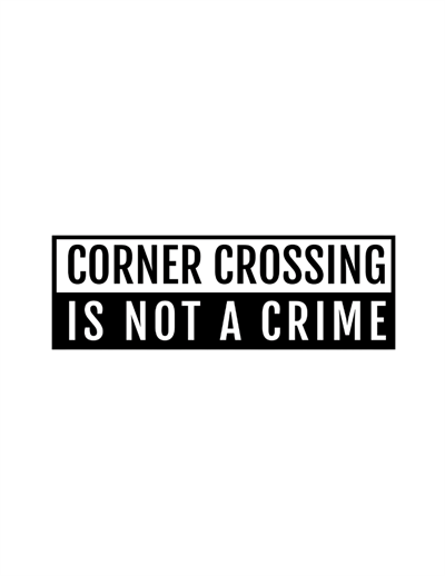 BHA "Corner Crossing" Sticker