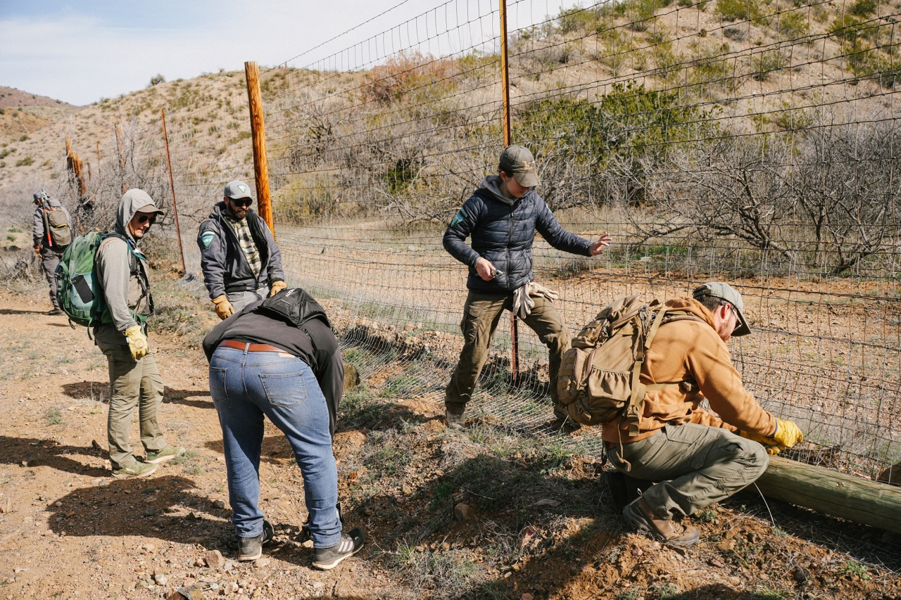 Mending fence on the WMA