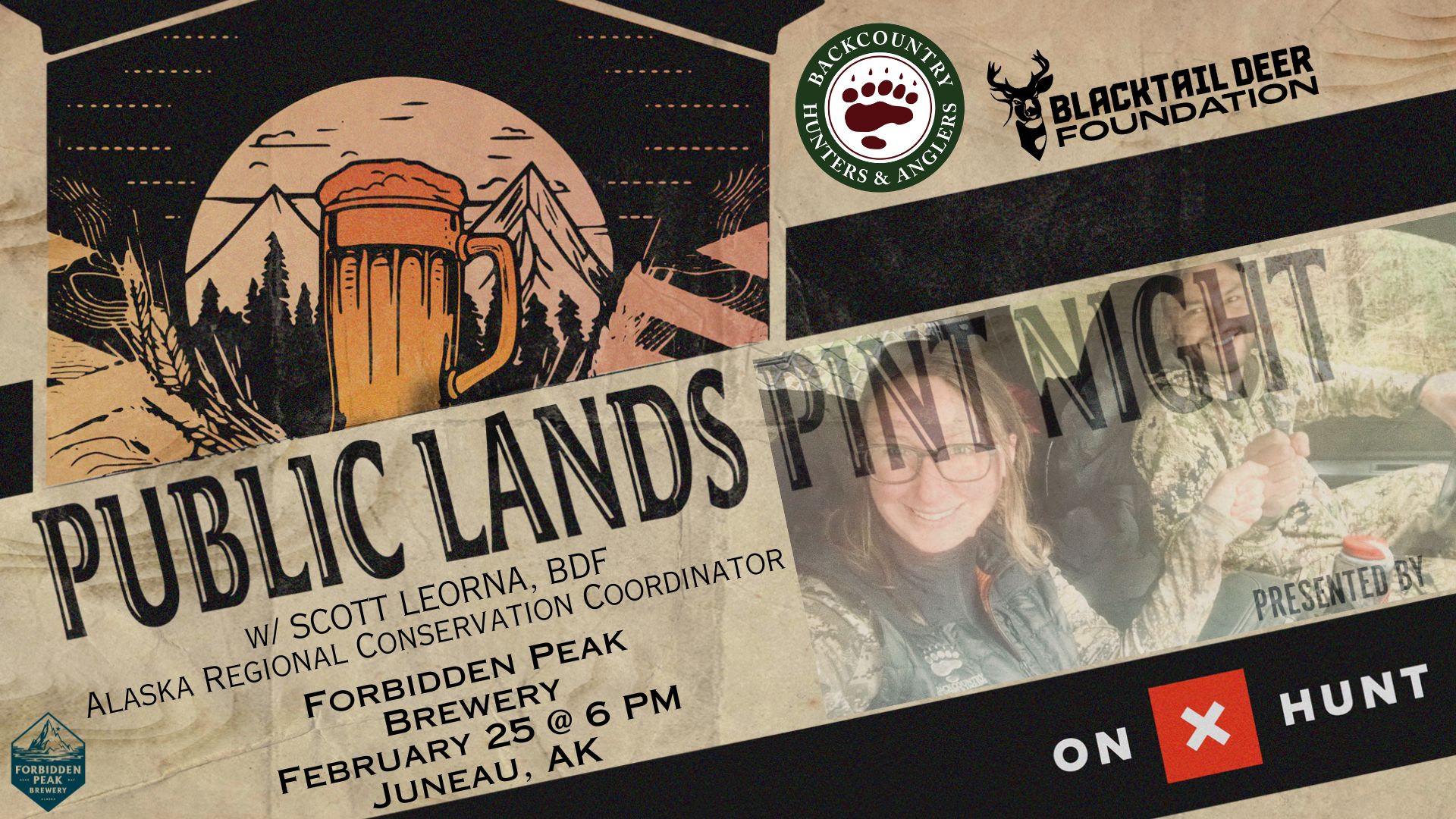 Pint Night at Forbidden Peak in Juneau, AK  on February 25, 2025.